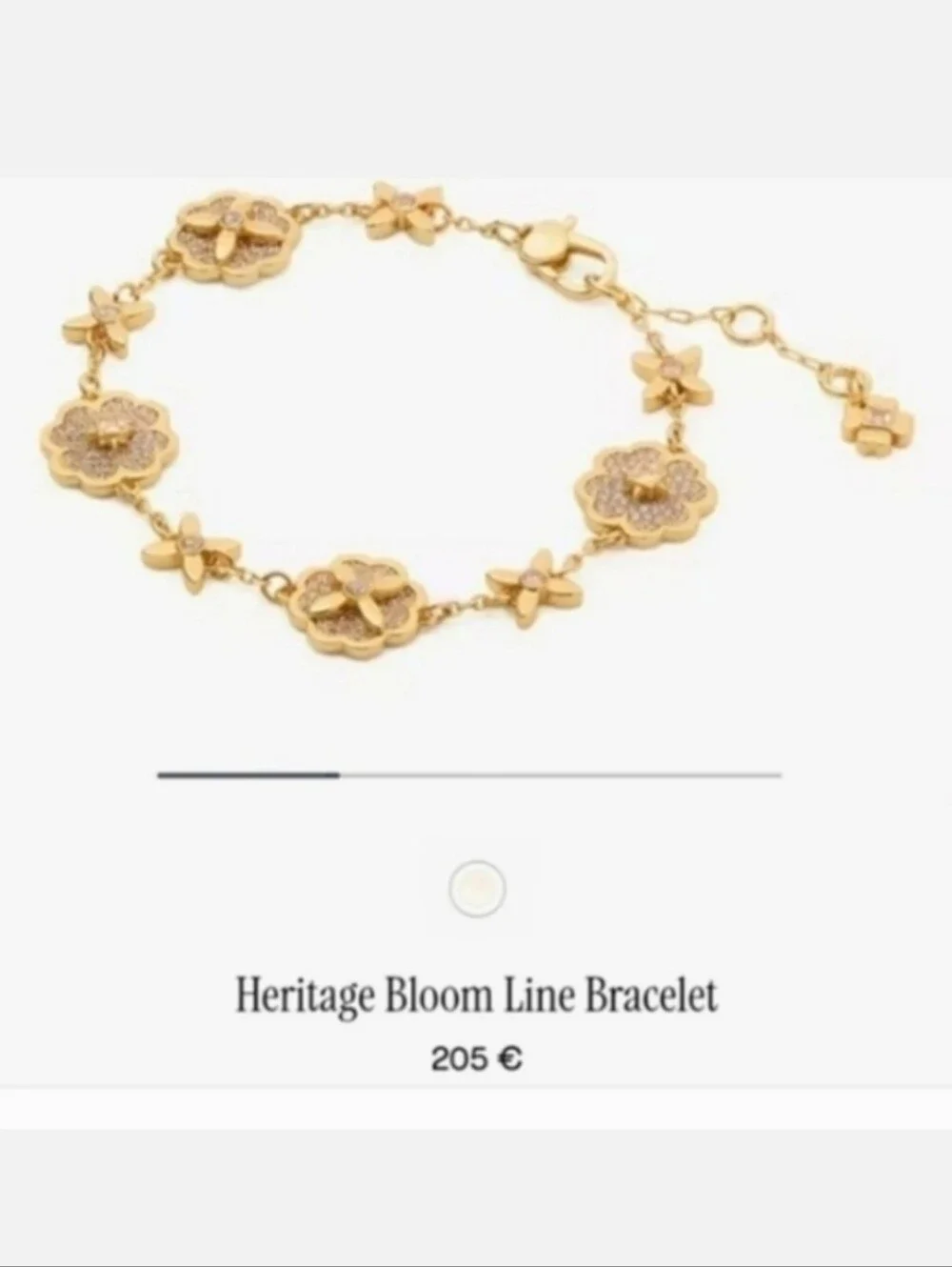 Kate Spade New York Heritage Bloom Line Bracelet In Gold Color - Picture 3 of 10